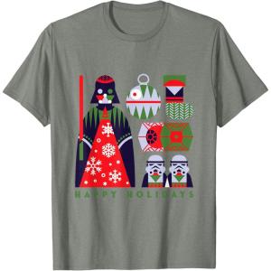 image:imageStar Wars Darth Vader Happy Holidays Imperial Christmas TShirtOlive Heather