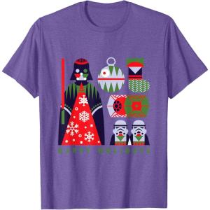 image:imageStar Wars Darth Vader Happy Holidays Imperial Christmas TShirtPurple Heather