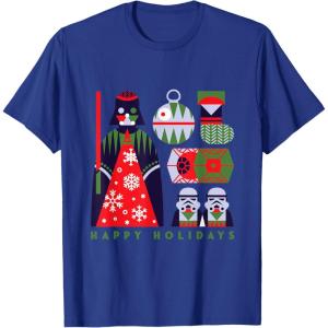 image:imageStar Wars Darth Vader Happy Holidays Imperial Christmas TShirtRoyal Blue
