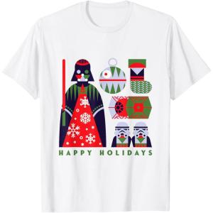 image:imageStar Wars Darth Vader Happy Holidays Imperial Christmas TShirtWhite