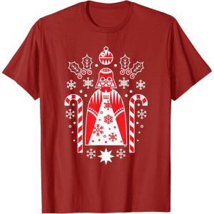 image:imageStar Wars Darth Vader Nordic Print Christmas Holiday TShirtCranberry Red
