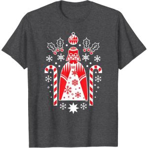 image:imageStar Wars Darth Vader Nordic Print Christmas Holiday TShirtDark Heather Grey