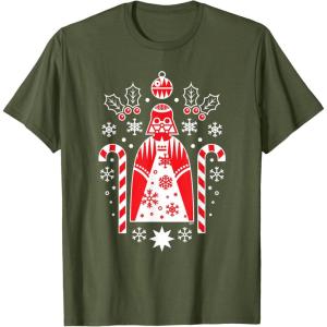 image:imageStar Wars Darth Vader Nordic Print Christmas Holiday TShirtOlive Green