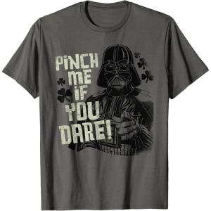image:imageStar Wars Darth Vader Pinch Me If You Dare St Patricks Day TShirtAsphalt Grey