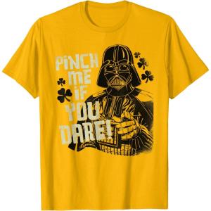 image:imageStar Wars Darth Vader Pinch Me If You Dare St Patricks Day TShirtGolden Yellow