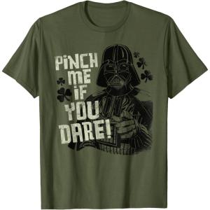 image:imageStar Wars Darth Vader Pinch Me If You Dare St Patricks Day TShirtOlive Green