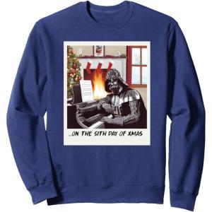 image:imageStar Wars Darth Vader Sith Day of Xmas Holiday SweatshirtNavy Blue
