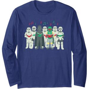 image:imageStar Wars Darth Vader Sithmas Choir Holiday Long Sleeve TShirtNavy Blue