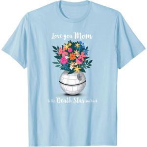 image:imageStar Wars Death Star Bouquet Love You Mom Mothers Day TShirtBaby Blue