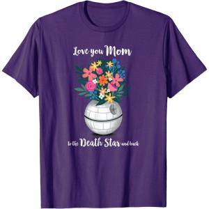 image:imageStar Wars Death Star Bouquet Love You Mom Mothers Day TShirtPurple