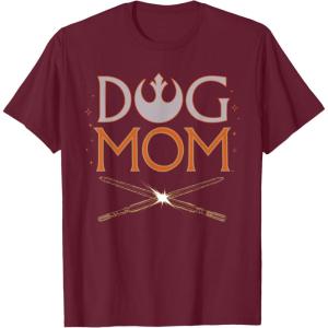image:imageStar Wars Dog Mom Pet Parent Lightsabers TShirtBurgundy