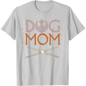 image:imageStar Wars Dog Mom Pet Parent Lightsabers TShirtSilver Grey