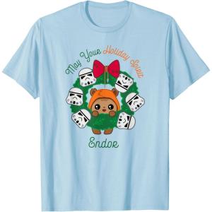image:imageStar Wars Ewok Christmas May Your Holiday Spirit Endor Cute TShirtBaby Blue