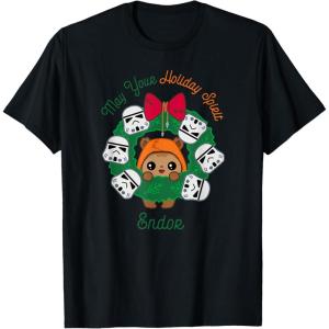image:imageStar Wars Ewok Christmas May Your Holiday Spirit Endor Cute TShirtBlack