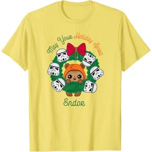 image:imageStar Wars Ewok Christmas May Your Holiday Spirit Endor Cute TShirtLemon Yellow