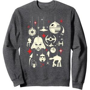 image:imageStar Wars Galactic Empire Ornaments Holiday SweatshirtDark Heather Grey