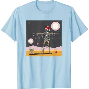 image:imageStar Wars Grogu IG11 Droid Holiday Tatooine Christmas Tree TShirtBaby Blue