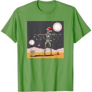 image:imageStar Wars Grogu IG11 Droid Holiday Tatooine Christmas Tree TShirtGrass Green