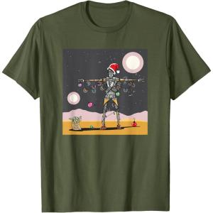image:imageStar Wars Grogu IG11 Droid Holiday Tatooine Christmas Tree TShirtOlive Green