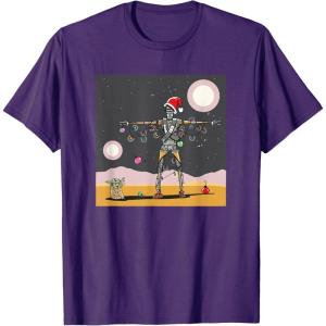 image:imageStar Wars Grogu IG11 Droid Holiday Tatooine Christmas Tree TShirtPurple
