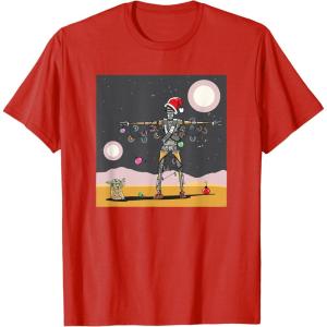 image:imageStar Wars Grogu IG11 Droid Holiday Tatooine Christmas Tree TShirtRed