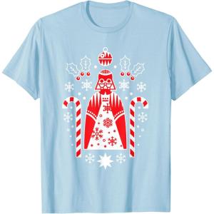 image:imageStar Wars Holiday Darth Vader Christmas Sweater Pattern TShirtBaby Blue
