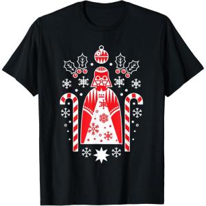 image:imageStar Wars Holiday Darth Vader Christmas Sweater Pattern TShirtBlack