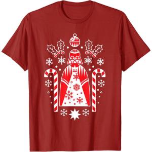 image:imageStar Wars Holiday Darth Vader Christmas Sweater Pattern TShirtCranberry Red