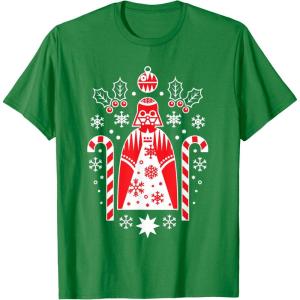 image:imageStar Wars Holiday Darth Vader Christmas Sweater Pattern TShirtKelly Green