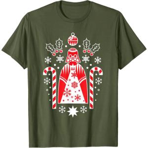 image:imageStar Wars Holiday Darth Vader Christmas Sweater Pattern TShirtOlive Green