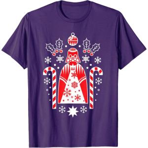 image:imageStar Wars Holiday Darth Vader Christmas Sweater Pattern TShirtPurple