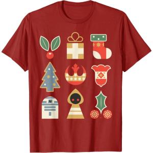image:imageStar Wars Holiday Icons Ugly Christmas Sweater TShirtCranberry Red