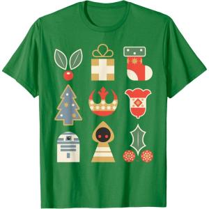 image:imageStar Wars Holiday Icons Ugly Christmas Sweater TShirtKelly Green