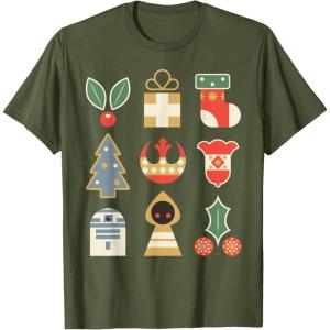 image:imageStar Wars Holiday Icons Ugly Christmas Sweater TShirtOlive Green