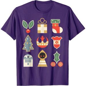 image:imageStar Wars Holiday Icons Ugly Christmas Sweater TShirtPurple