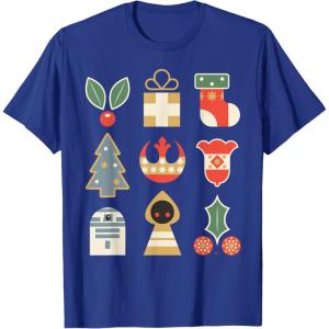 image:imageStar Wars Holiday Icons Ugly Christmas Sweater TShirtRoyal Blue