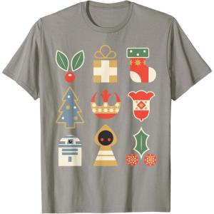 image:imageStar Wars Holiday Icons Ugly Christmas Sweater TShirtSlate Grey