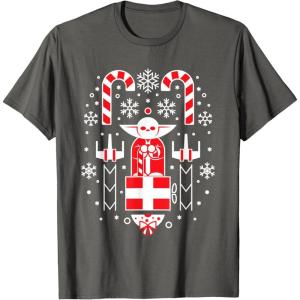 image:imageStar Wars Holiday Jedi Master Yoda Christmas Sweater Pattern TShirtAsphalt Grey
