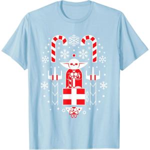 image:imageStar Wars Holiday Jedi Master Yoda Christmas Sweater Pattern TShirtBaby Blue