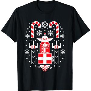 image:imageStar Wars Holiday Jedi Master Yoda Christmas Sweater Pattern TShirtBlack