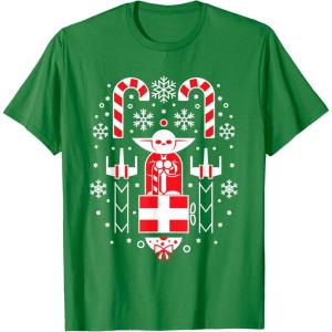 image:imageStar Wars Holiday Jedi Master Yoda Christmas Sweater Pattern TShirtKelly Green