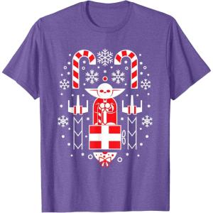 image:imageStar Wars Holiday Jedi Master Yoda Christmas Sweater Pattern TShirtPurple Heather