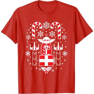 image:imageStar Wars Holiday Jedi Master Yoda Christmas Sweater Pattern TShirtRed
