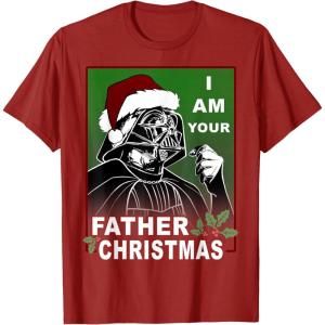 image:imageStar Wars I Am Your Father Christmas Graphic TShirt TShirtCranberry Red