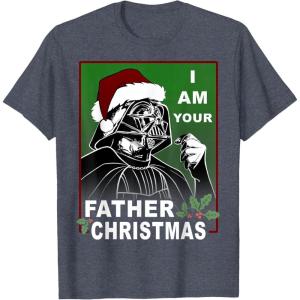 image:imageStar Wars I Am Your Father Christmas Graphic TShirt TShirtHeather Blue