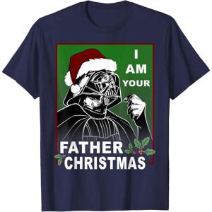 image:imageStar Wars I Am Your Father Christmas Graphic TShirt TShirtNavy Blue