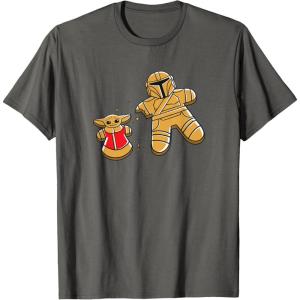 image:imageStar Wars Mandalorian amp Grogu Christmas Gingerbread Cookies TShirtAsphalt Grey
