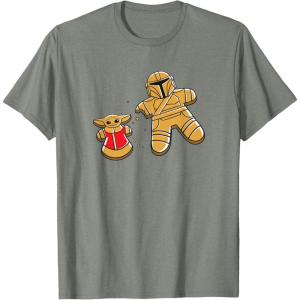 image:imageStar Wars Mandalorian amp Grogu Christmas Gingerbread Cookies TShirtOlive Heather