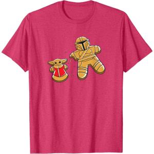 image:imageStar Wars Mandalorian amp Grogu Christmas Gingerbread Cookies TShirtRed Heather