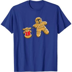 image:imageStar Wars Mandalorian amp Grogu Christmas Gingerbread Cookies TShirtRoyal Blue